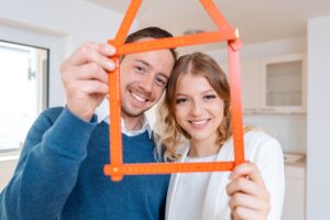 woman and man having had success in finding a new apartment
